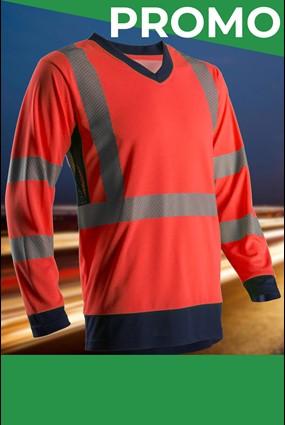 Maglietta alta visibilità rossa Coverguard Suno in offerta
